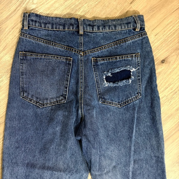 Emory Park High Rise Flare Jeans Ripped Sz 2 - Picture 8 of 9